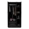 Tuhome Ohio Armoire Wardrobe with 3-Doors. 2-Drawers. and 4-Tier Shelves -Black CLW9032 - alternate 3